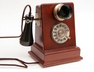 Imagen de un teléfono antiguo.